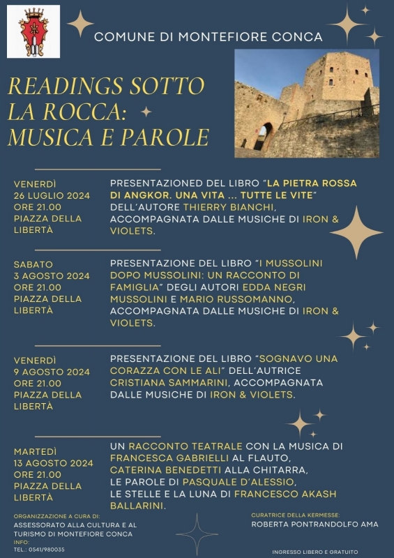 Readings sotto la rocca: Musica e Parole