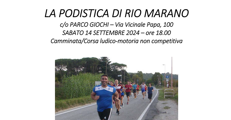 LA PODISTICA DI RIO MARANO