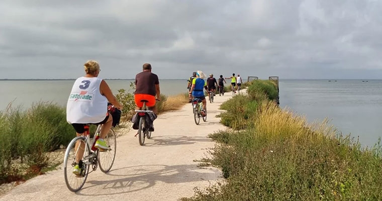 L’Argine degli Angeli in bicicletta