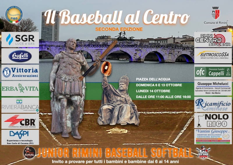 IL BASEBALL AL CENTRO - SECONDA EDIZIONE