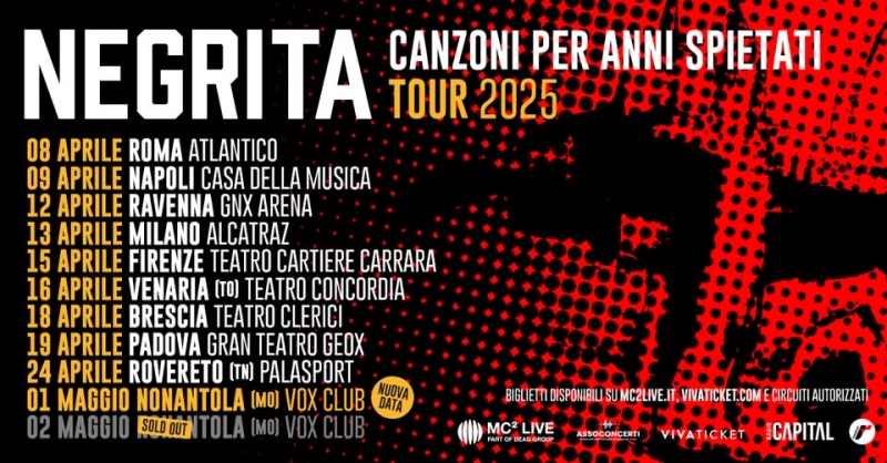 NEGRITA IN TOUR 2025 // RAVENNA