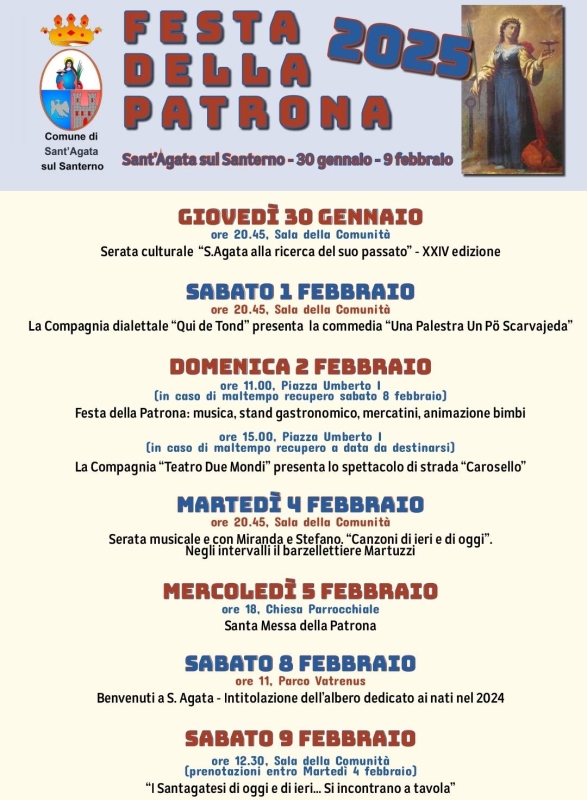 Festa della patrona 2025