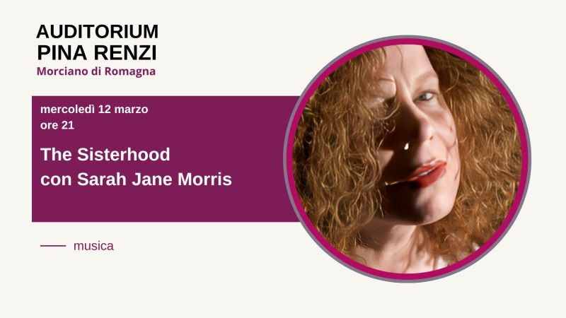 All'Auditorium di Morciano Sarah Jane Morris