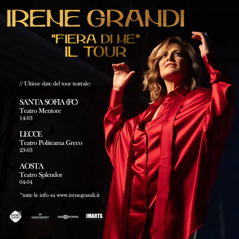 Al Teatro Mentore di Santa Sofia arriva Irene Grandi